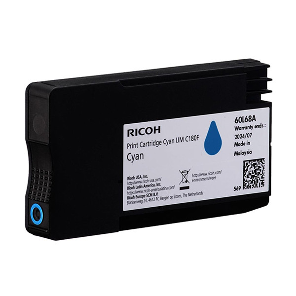 Ricoh 408518 cartouche d'encre (d'origine) - cyan 067270 - 1