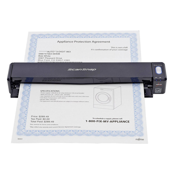 Fujitsu ScanSnap iX100 scanner mobile A4 081618 - 1