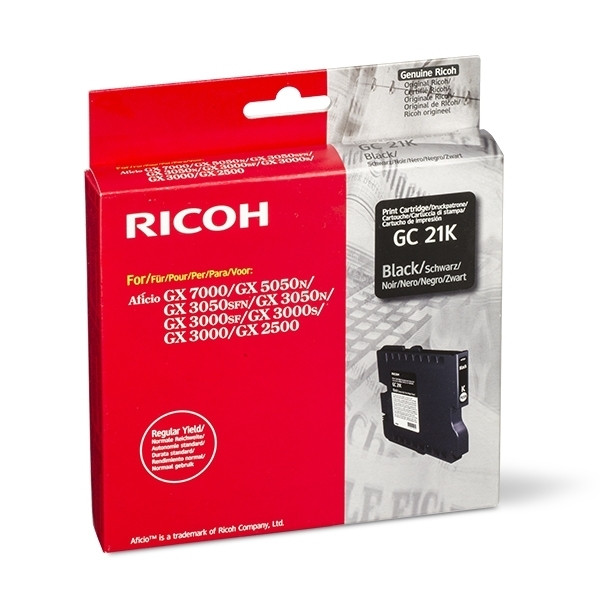 Ricoh GC-21K cartouche d'encre (d'origine) - noir 074888 - 1