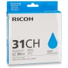 Ricoh GC-31CH cartouche d&#039;encre gel haute capacité (d&#039;origine) - cyan 073808
