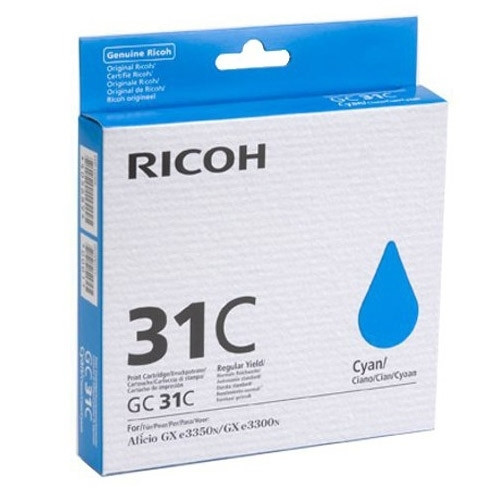 Ricoh GC-31C cartouche d'encre gel (d'origine) - cyan 073946 - 1