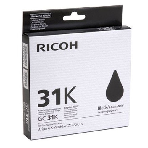 Ricoh GC-31K cartouche d'encre gel (d'origine) - noir 073944 - 1