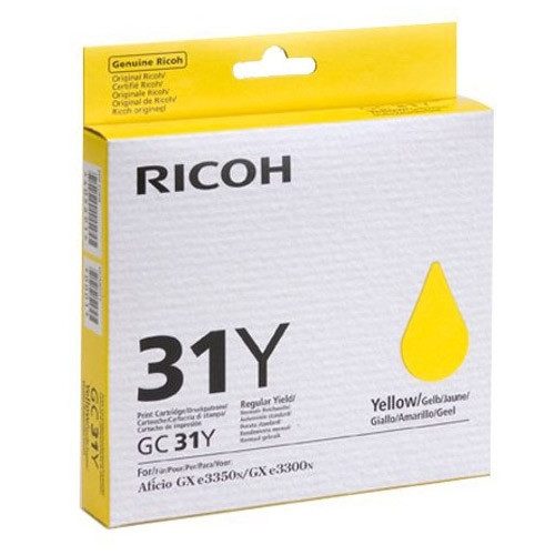 Ricoh GC-31Y cartouche d'encre gel (d'origine) - jaune 073950 - 1