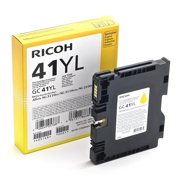 Ricoh GC-41YL cartouche d'encre gel (d'origine) - jaune 073804 - 1
