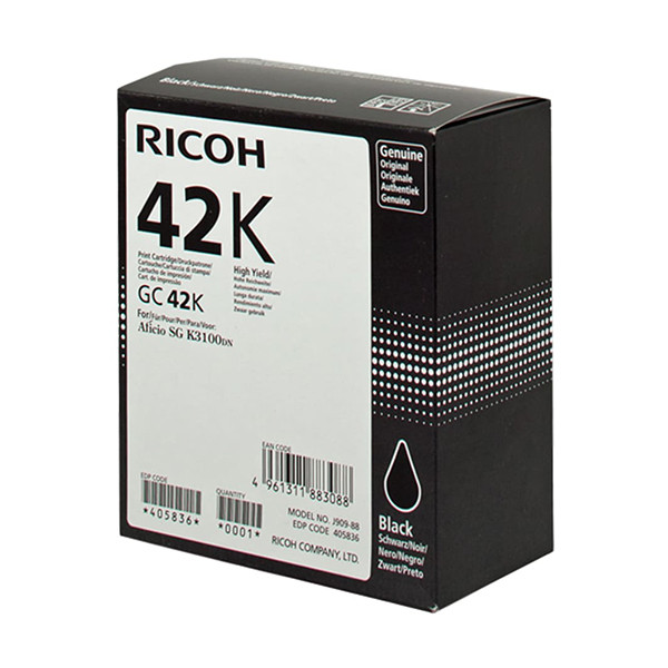 Ricoh GC-42K cartouche d'encre noire haute capacité (d'origine) 067034 - 1