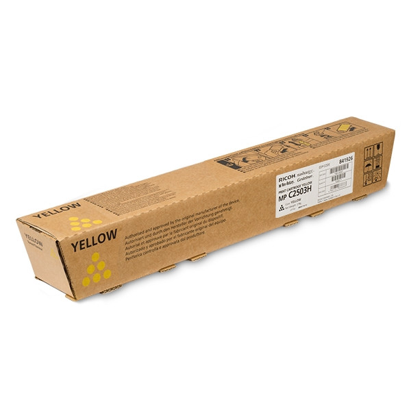 Ricoh MP C2503H toner haute capacité (d'origine) - jaune 073554 - 1