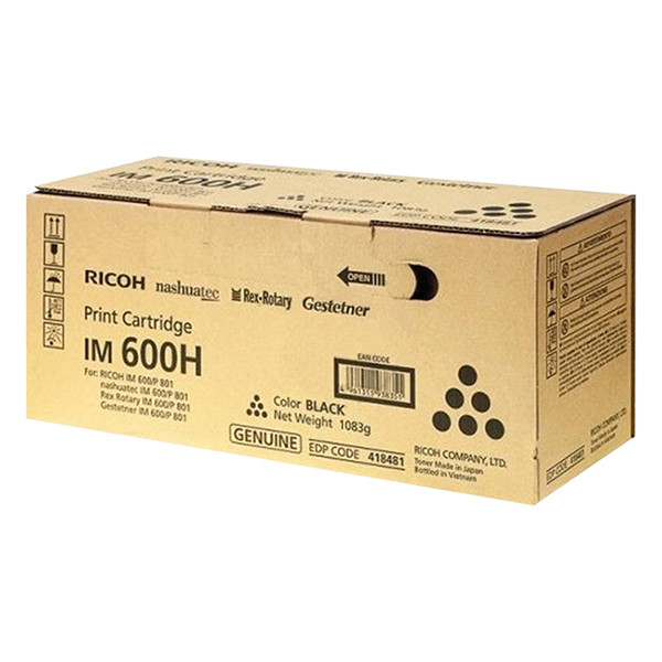 Ricoh Type IM 600H toner (d'origine) - noir 602273 - 1