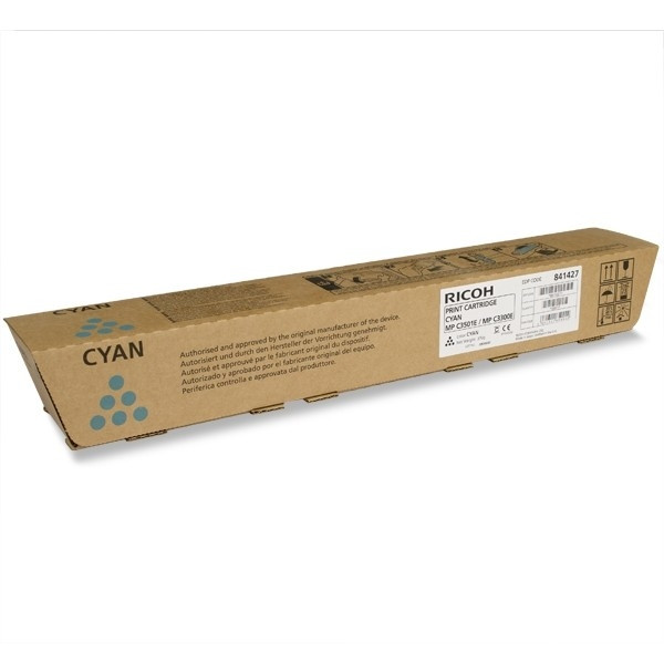 Ricoh de type MP C2800/C3300/C3001/C3501E toner cyan (d'origine) 900970 - 1