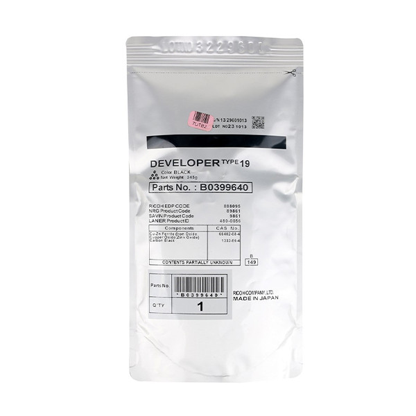 Ricoh type 19 développeur (d'origine) - noir 074384 - 1