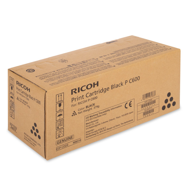 Ricoh type P C600 toner (d'origine) - noir 602283 - 1