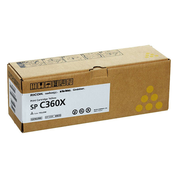Ricoh type SP C360X toner capacité extra haute (d'origine) - jaune 067114 - 1