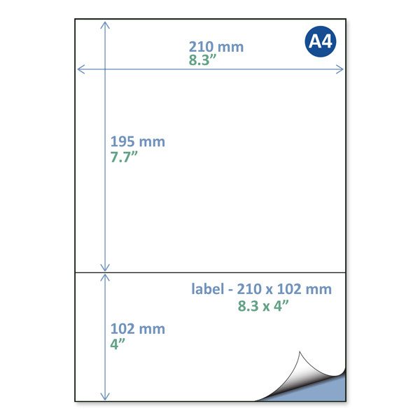 Offre : Rillstab étiquette de bordereau de livraison/retour A4 210 x 102 mm (1000 feuilles) 068139 - 1