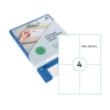 Rillprint étiquettes transparentes 105 x 148 mm (100 étiquettes) 068157 - 1