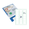 Rillprint étiquettes transparentes 63,5 x 38,1 mm (525 étiquettes) 068150 - 1