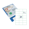 Rillprint étiquettes transparentes 70 x 42,4 mm (525 étiquettes) 068152 - 1