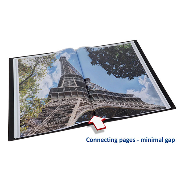 Rillstab album de présentation couverture rigide A3 (12 pochettes d'insertion) - noir 068104 - 6