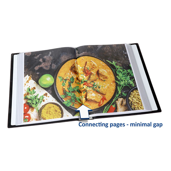 Rillstab album de présentation couverture rigide A4 (100 pochettes) - noir 068099 - 6