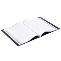 Rillstab album de présentation couverture rigide A4 (50 pochettes) - noir 068096