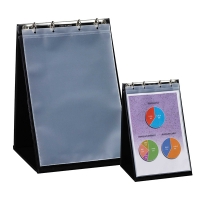 Rillstab classeur chevalet simple A4 portrait à mécanisme 4 anneaux (10 pochettes) 068054