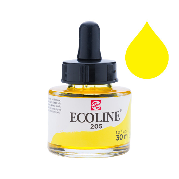 Talens Ecoline aquarelle liquide 205 (30 ml) - jaune citron 220713 - 1