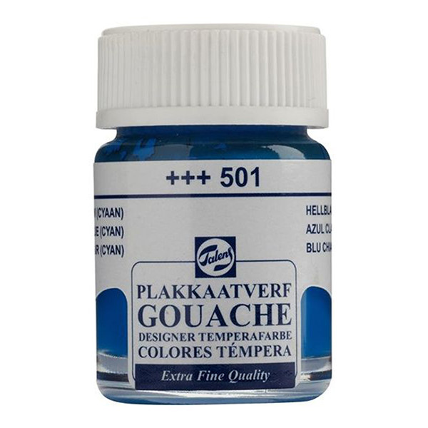 Talens gouache extra fine (16 ml) - bleu clair 407262 - 1
