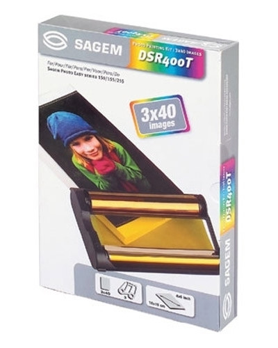 Sagem DSR 400T 3 cartouches d'encre + 120 feuilles format 10 x 15 (d'origine) 031915 - 1