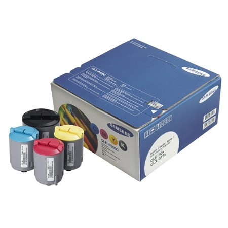 Samsung CLP-P300C kit de toner noir + 3 couleurs (d'origine) 033488 - 1