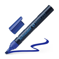 Schneider Maxx 233 marqueur permanent pointe biseautée - bleu 217016