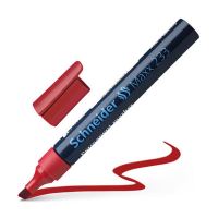 Schneider Maxx 233 marqueur permanent pointe biseautée - rouge 217014