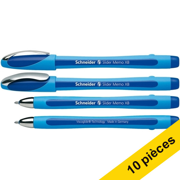 Offre : 10 x Schneider Slider Memo XB stylo-bille - bleu 239959 - 1
