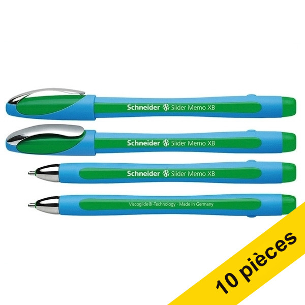 Offre : 10x Schneider Slider Memo XB stylo à bille - vert 239969 - 1
