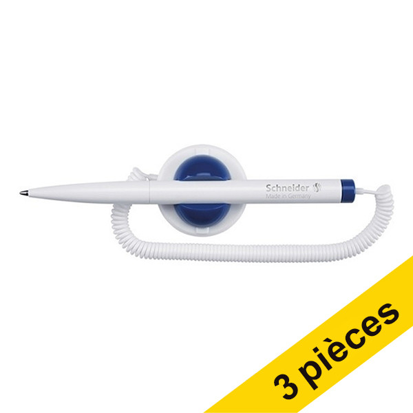 Offre : 3x Schneider Klick-Fix stylo de comptoir - blanc 239998 - 1