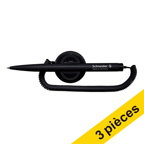 Offre : 3x Schneider Klick-Fix stylo de comptoir - noir 239999 - 1