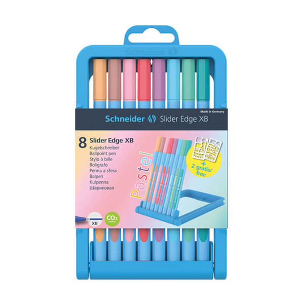 Schneider Slider Edge stylo à bille couleurs pastel assortiment (8 couleurs) 210891 - 1