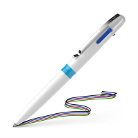 Schneider Take 4 stylo à bille 4 couleurs - blanc/bleu clair 210911