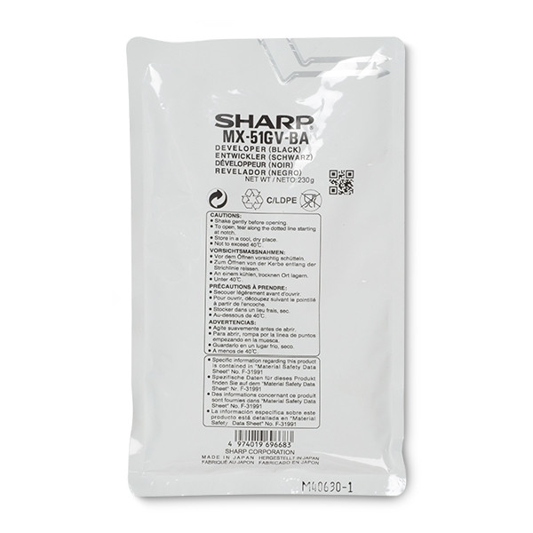 Sharp MX-51GVBA développeur (d'origine) - noir 082284 - 1