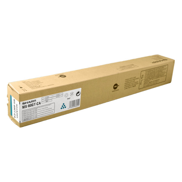 Sharp MX-60GTCA toner (d'origine) - cyan 082798 - 1