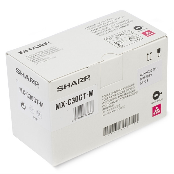 Sharp MX-C30GTM toner (d'origine) - magenta 082726 - 1