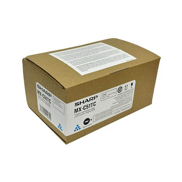 Sharp MX-C51TC toner (d'origine) - cyan 038924 - 1
