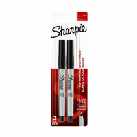 Sharpie marqueur permanent (pointe très fine 0,5 mm) (2 pièces) - noir 424489