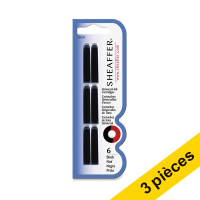 Offre : 3x Sheaffer VFM cartouche d'encre 6 pièces - noir 403741