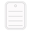 Sigel étiquettes de prix 40 x 50 mm lignées (500 pièces) 208620 - 1