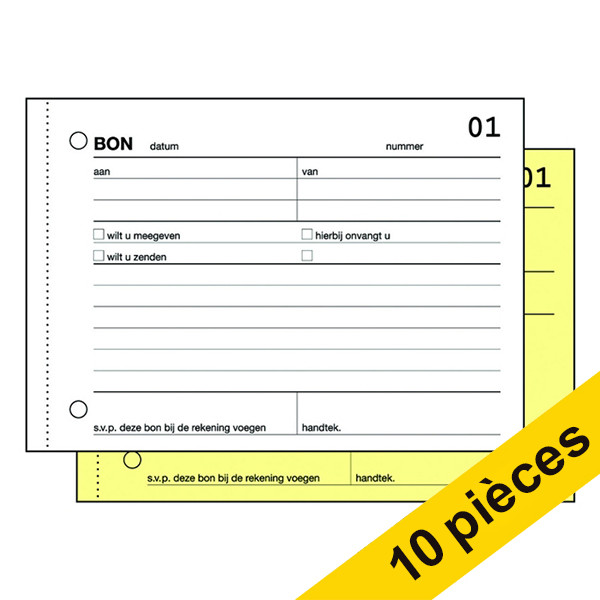 Aanbieding: 10x Sigel Expres bonboekje met carbon (2 x 50 vel) 208477 - 1