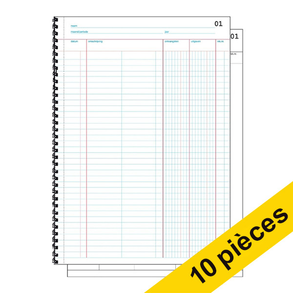 Aanbieding: 10x Sigel Expres doorschrijfkasboek zelfkopiërend met copystop (50 vel) 208480 - 1