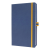 Carnet Sigel Linescape A5 ligné 80 g/m² 88 feuilles - bleu 221429 - 1