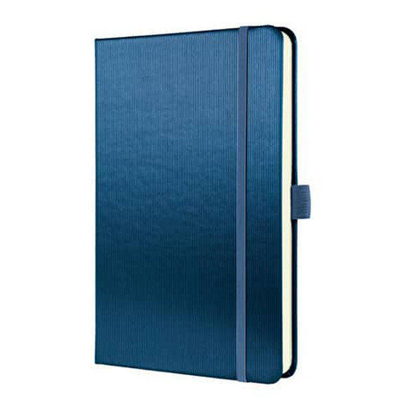 Sigel Conceptum carnet de notes A5 ligné 80 g/m² 97 feuilles - bleu métallisé 221425 - 1