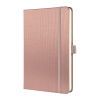 Sigel Conceptum carnet de notes A5 ligné 80 g/m² 97 feuilles - rose métallisé 221424 - 1