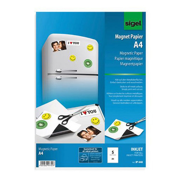Papier magnétique mat A4 (5 feuilles) 208927 - 1