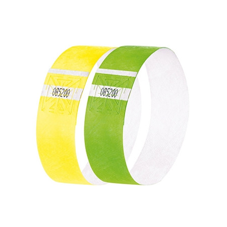 Sigel Super Soft bracelets évènementiels (120 pièces) - jaune et vert 208688 - 1