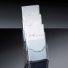 Sigel porte-brochures acrylique DIN long avec 3 compartiments 208707 - 1